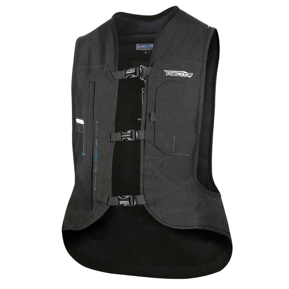 Airbagová vesta Helite e-Turtle černá rozšířená  černá  L