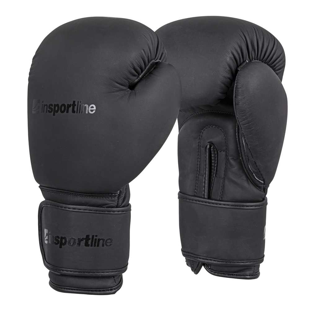 Boxerské rukavice inSPORTline Kuero  černá  12oz