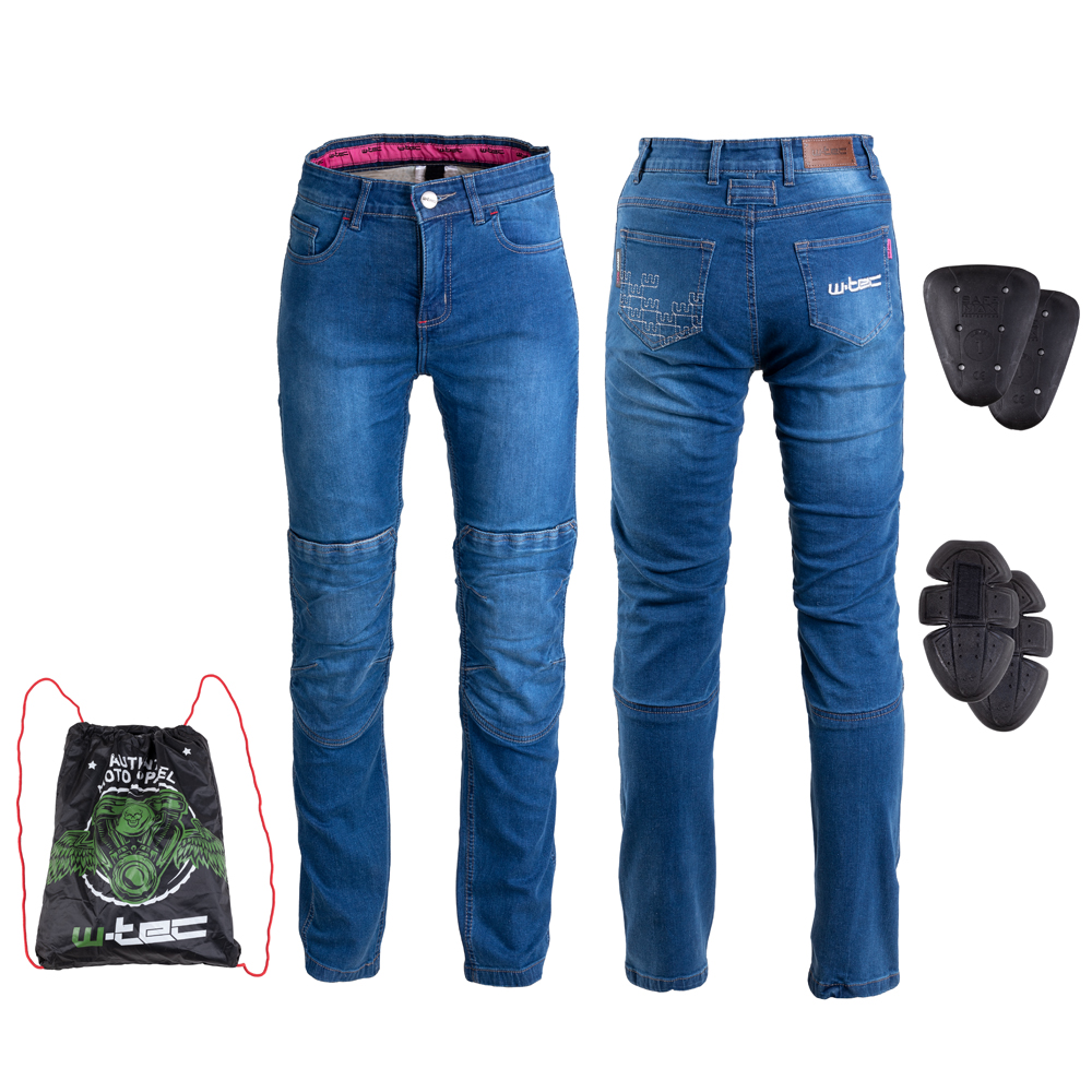 Dámské moto jeansy W-TEC GoralCE  modrá  XL
