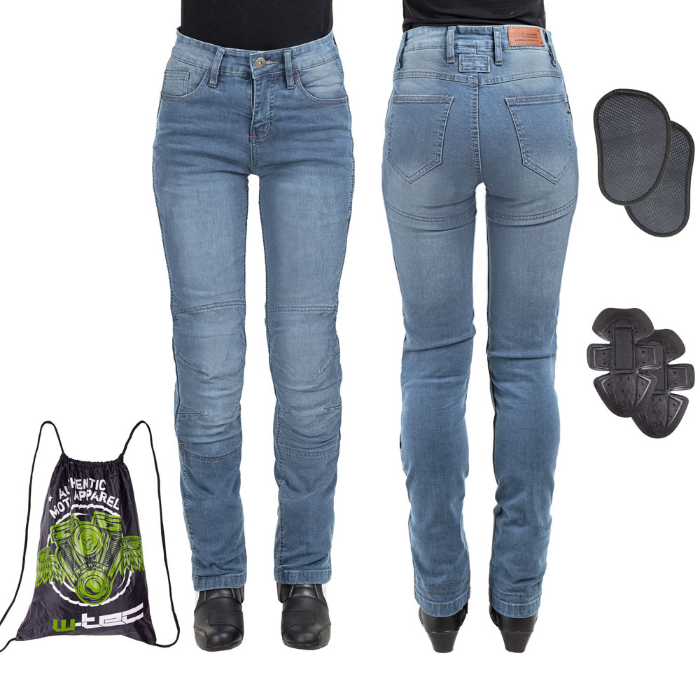 Dámské moto jeansy W-TEC Lustipa  modrá  3XL