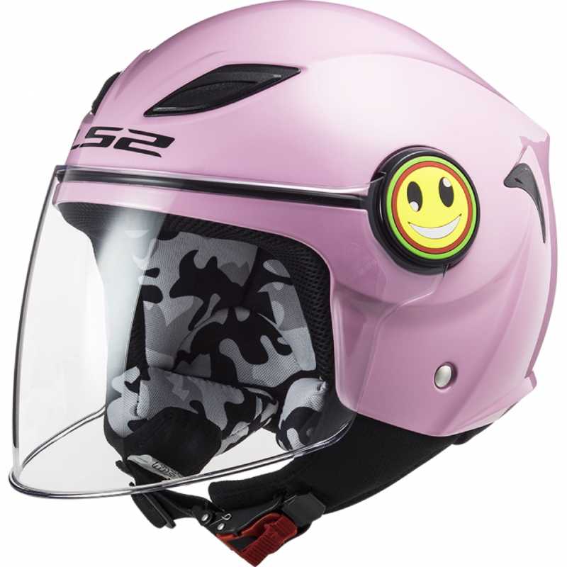 Dětská otevřená helma LS2 OF602 Funny  Gloss Pink  M (49-50)