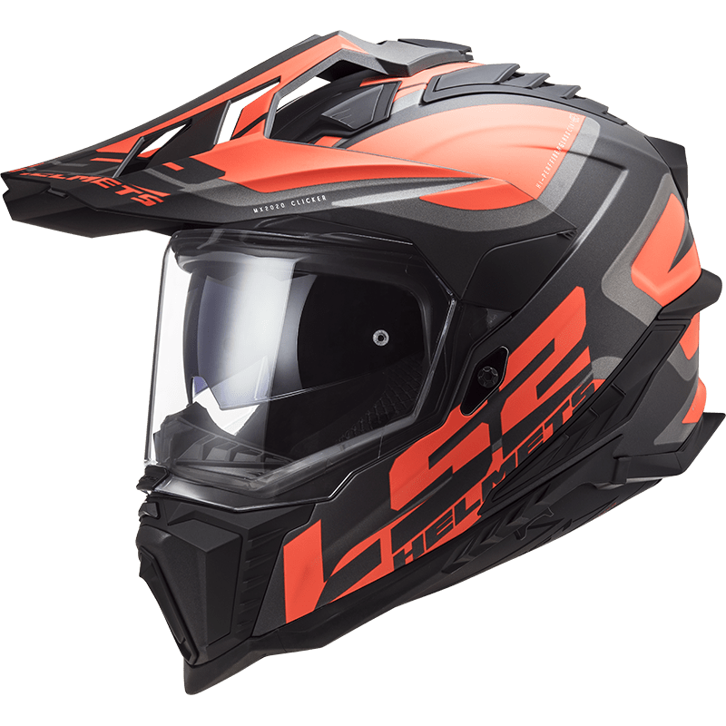 Enduro helma LS2 MX701 Explorer Alter  Matt Black Fluo Orange