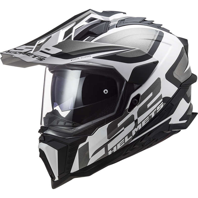 Enduro helma LS2 MX701 Explorer Alter  Matt Black White  L (59-60)