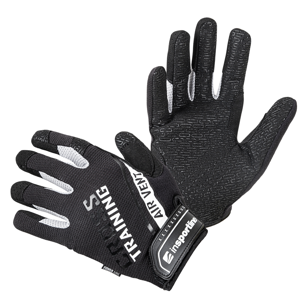 Fitness rukavice inSPORTline Taladaro  černo-bílá  M