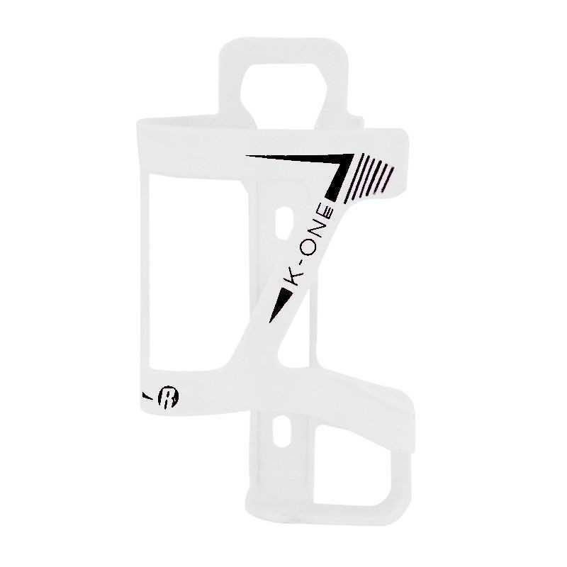 Košík na láhev ROTO Slide K-One plastový boční  bílá/černé logo
