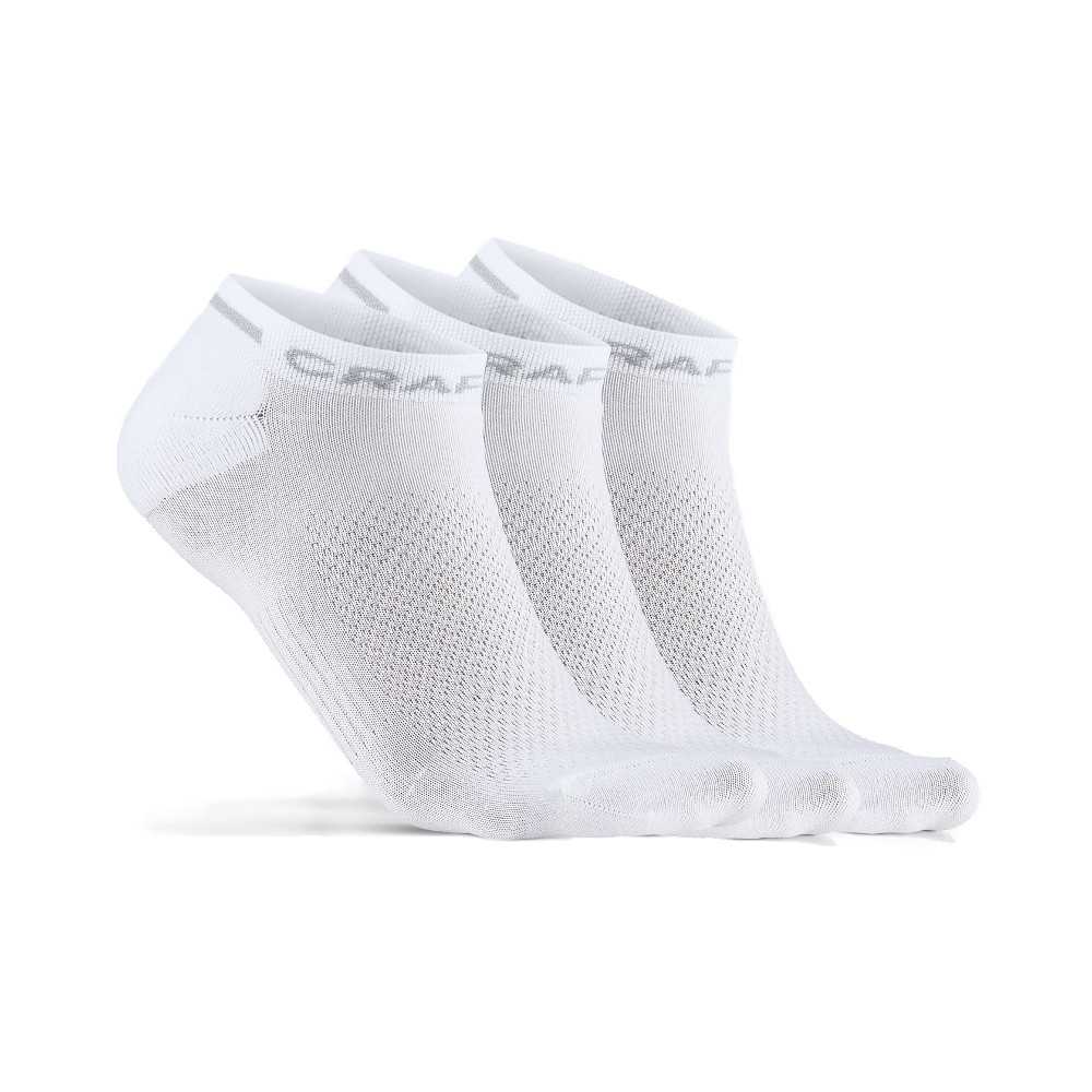Kotníkové ponožky CRAFT CORE Dry Shaftless 3 páry  bílá  34-36