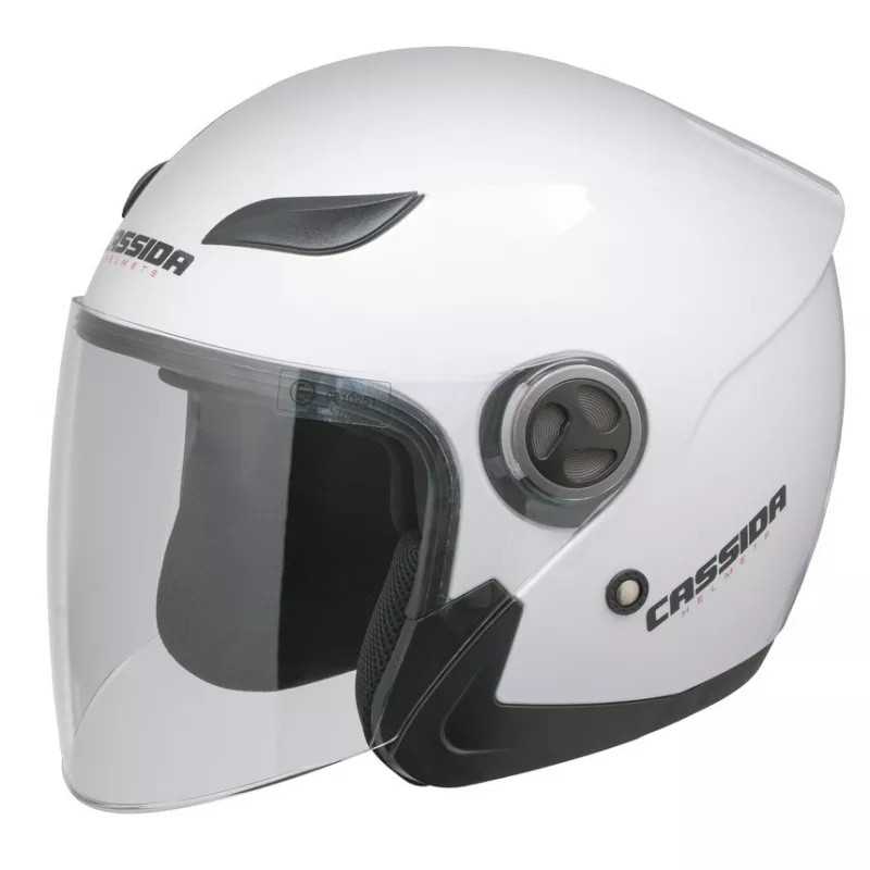 Moto helma Cassida Reflex Solid  bílá  M (57-58)