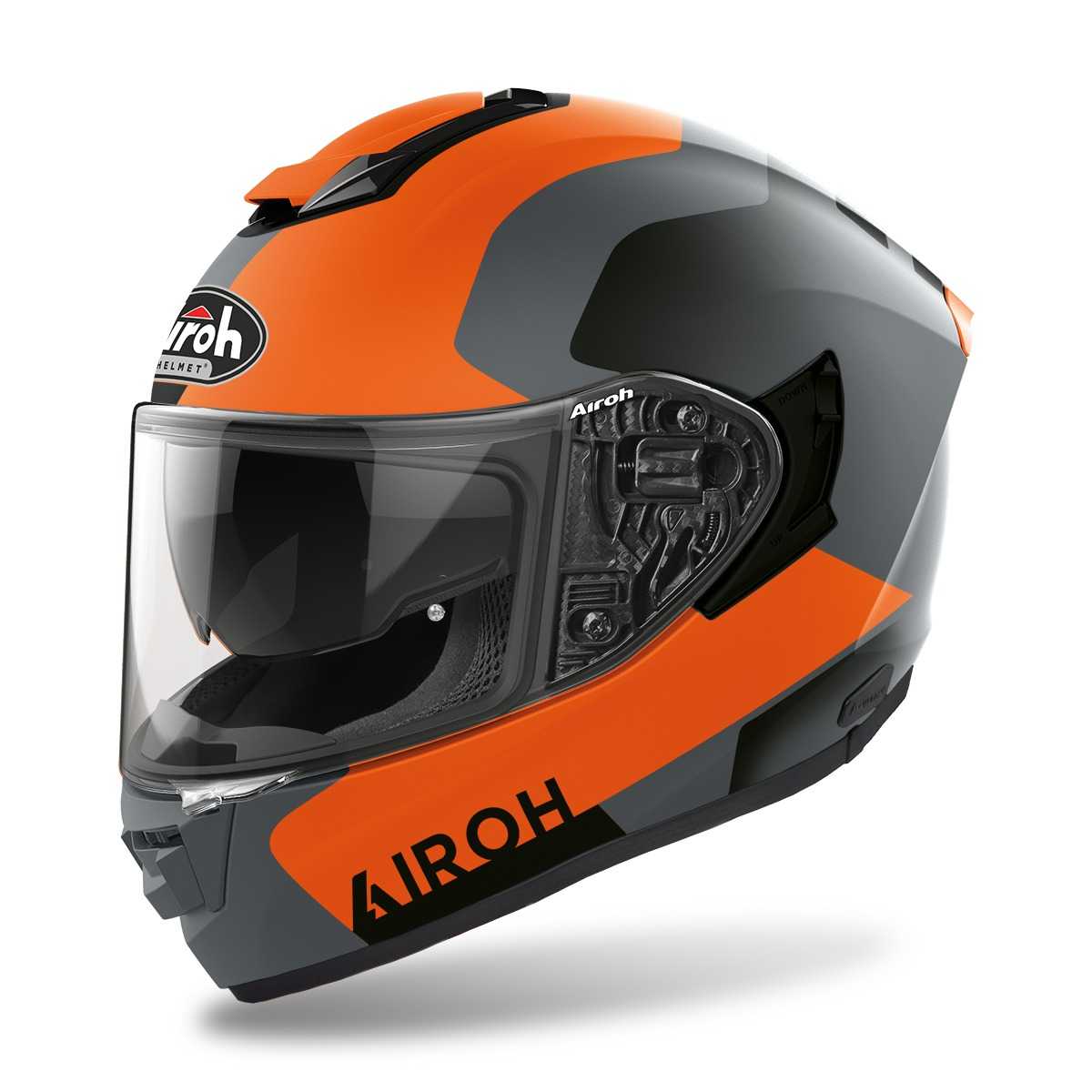Moto přilba Airoh ST.501 Dock matná oranžová 2022  L (59-60)