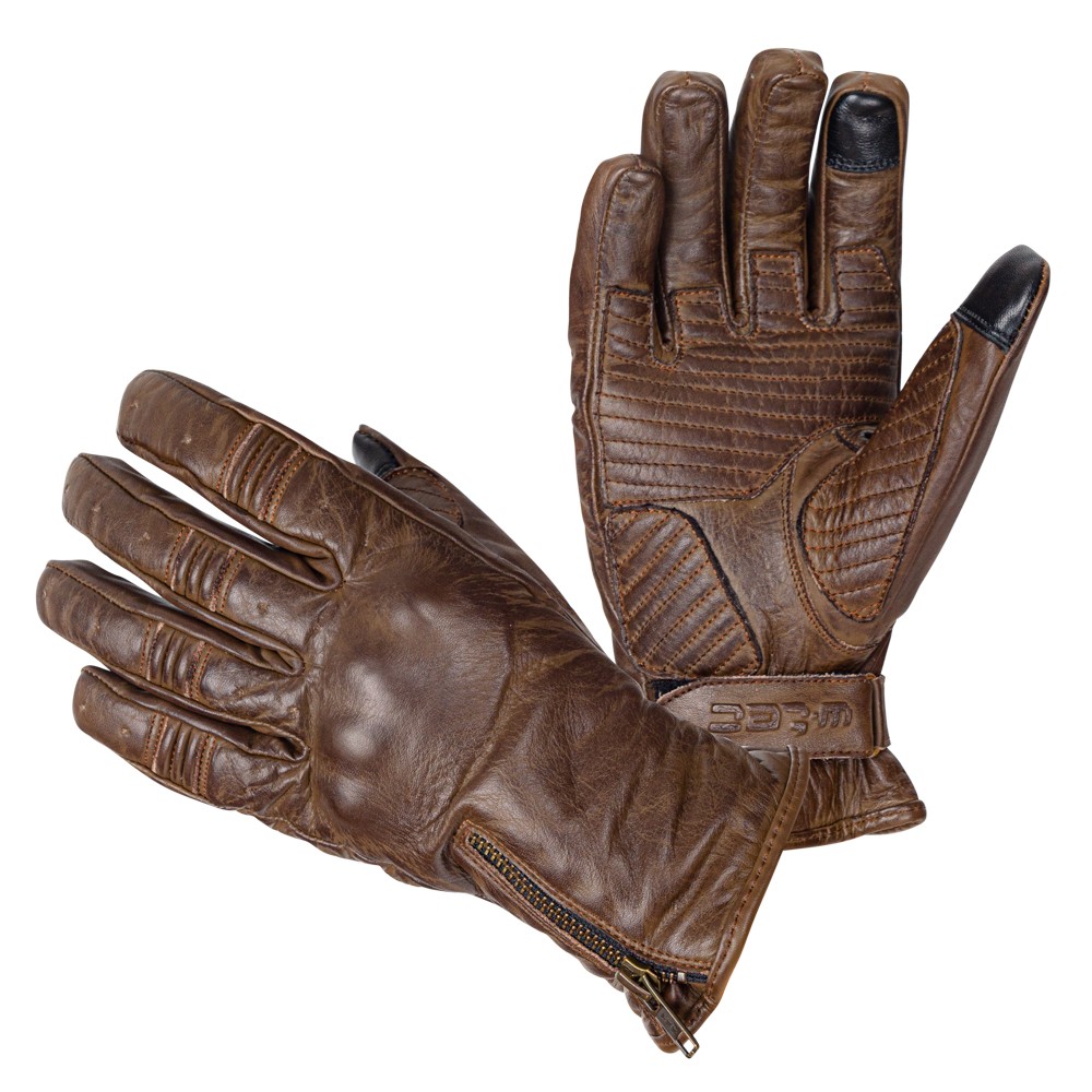 Moto rukavice W-TEC Inverner  tmavě hnědá  XL