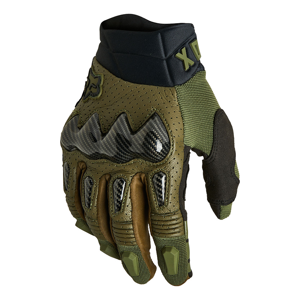 Motokrosové rukavice FOX Bomber Ce Green MX22  zelená  3XL