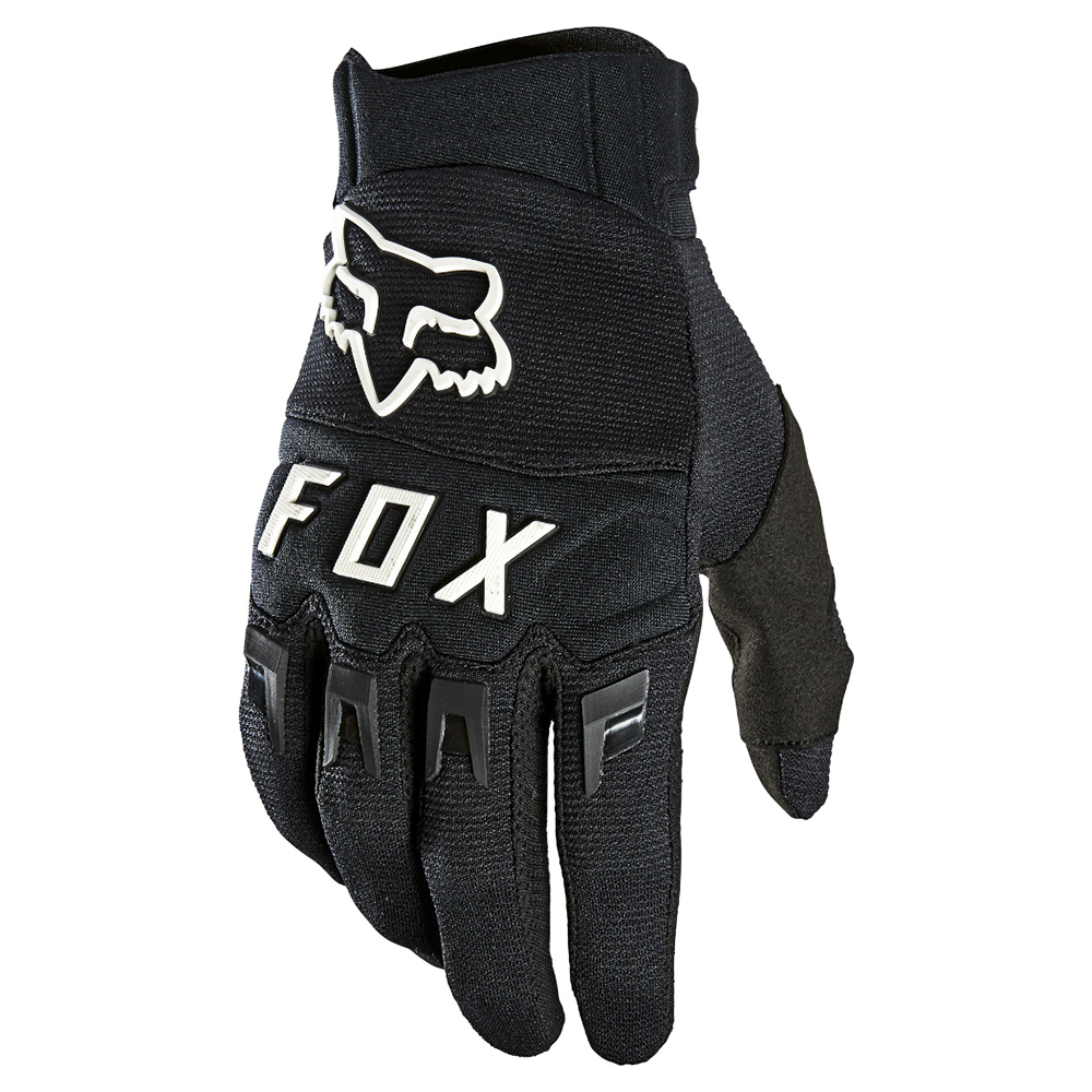 Motokrosové rukavice FOX Dirtpaw Black/White MX22  černá/bílá  3XL