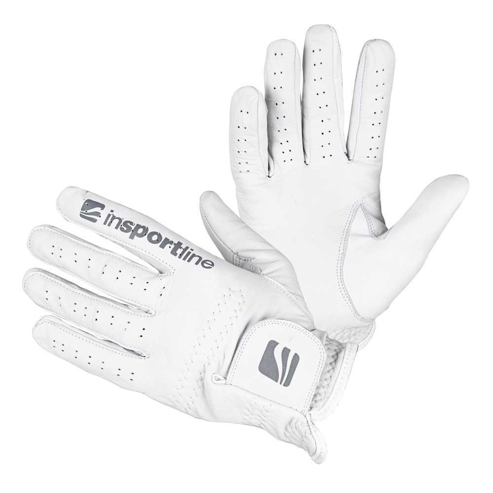 Pánské kožené rukavice inSPORTline Elmgreen  krémově bílá  XL