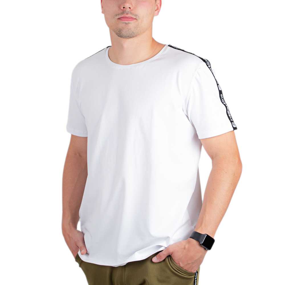 Pánské triko inSPORTline Overstrap  bílá  S