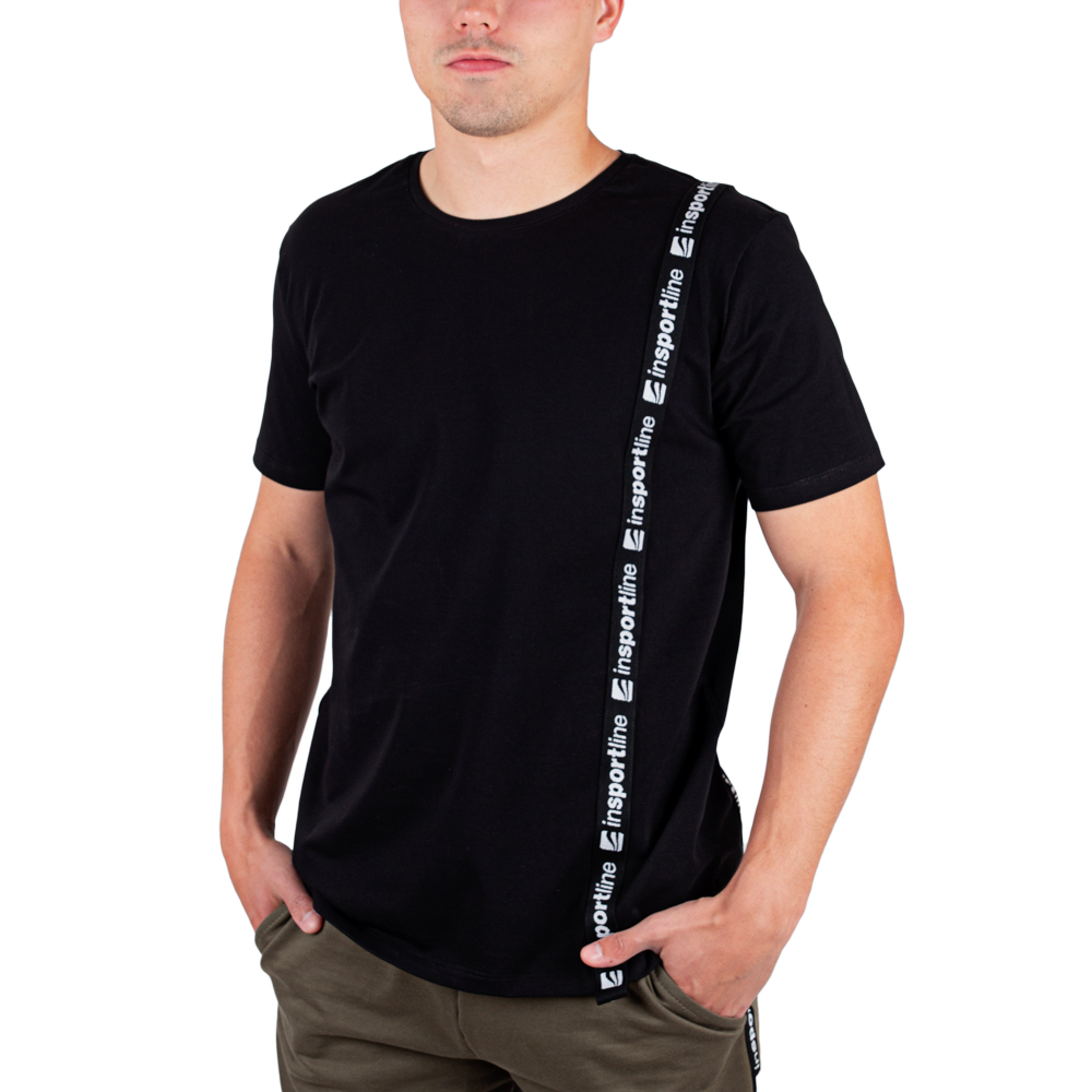 Pánské triko inSPORTline Sidestrap Man  černá  L