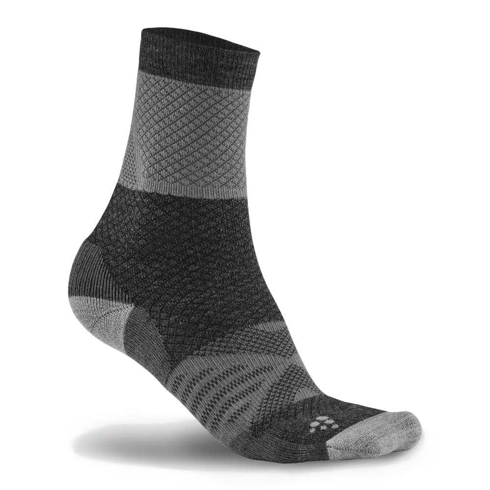 Ponožky CRAFT XC  Warm  bílá s černou  37-39