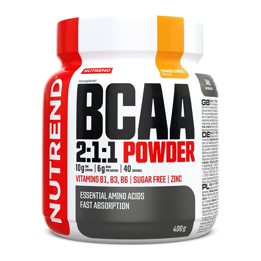 Práškový koncentrát Nutrend BCAA 2:1:1 Powder 400 g  černý rybíz