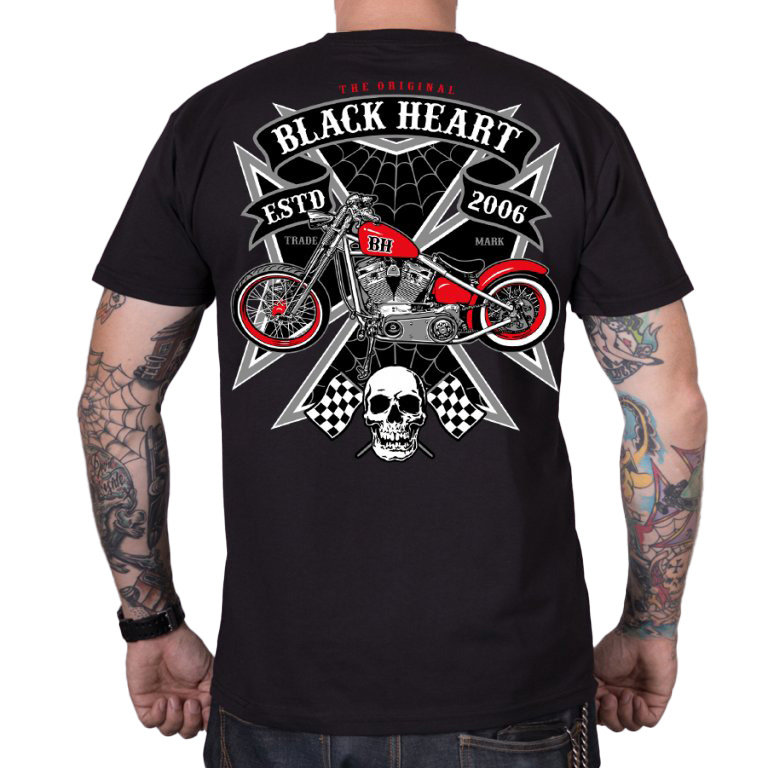 Triko BLACK HEART Iron  černá  XXL