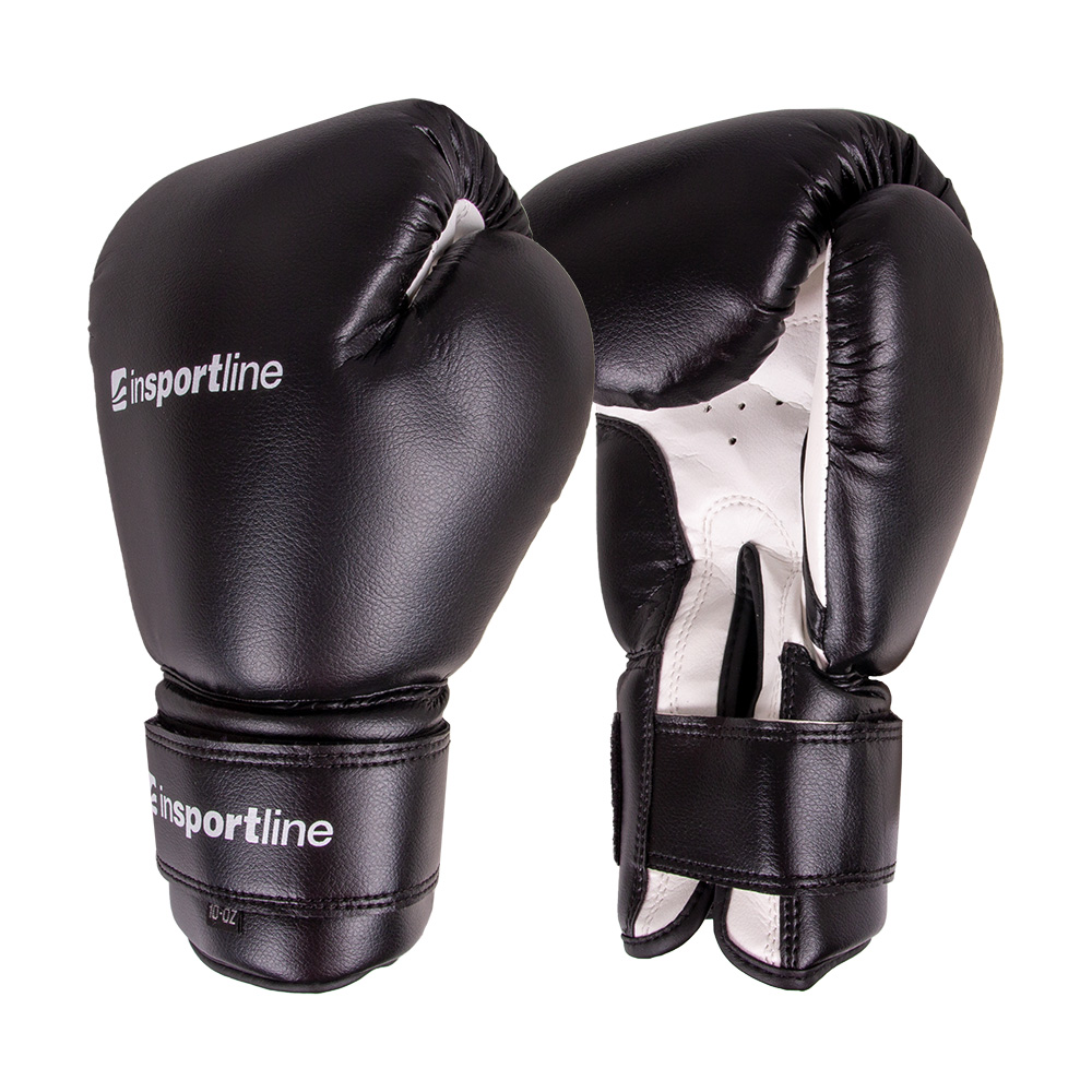 Boxerské rukavice inSPORTline Metrojack  černo-bílá  12oz