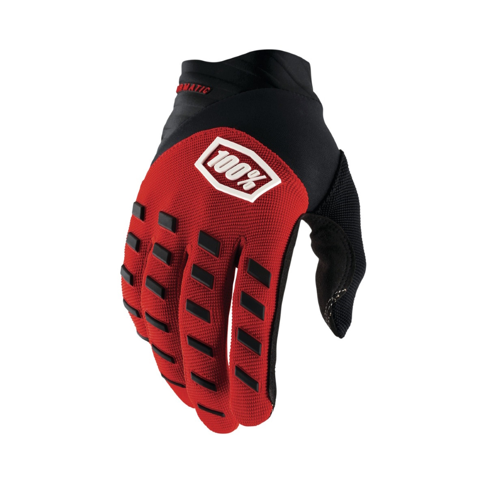 Motokrosové rukavice 100% Airmatic červená/černá  M  červená/černá