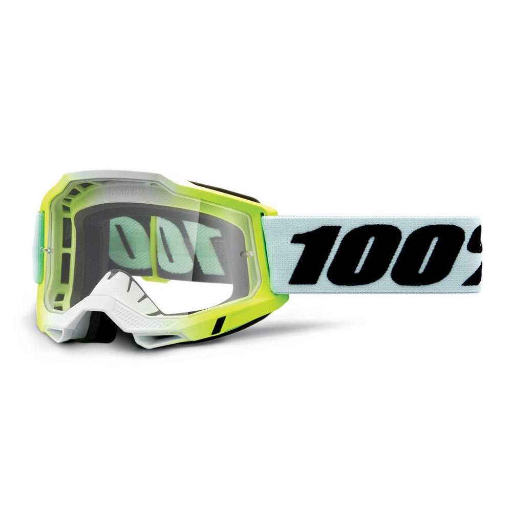 Motokrosové brýle 100% Accuri 2  Dunder bílo-zelená