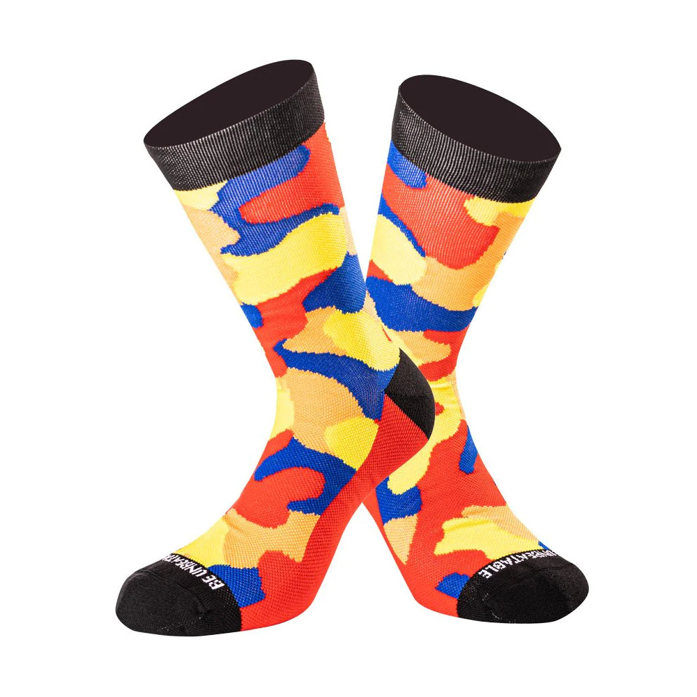 Ponožky Undershield Camo Short žlutá/červená/modrá  35/38