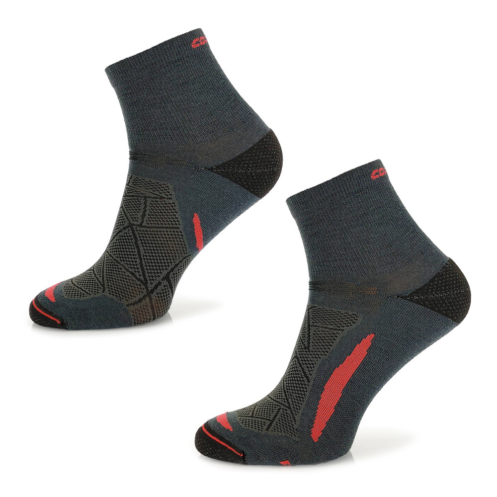 Trekingové Merino ponožky Comodo TREUL02  39-42  Black Red