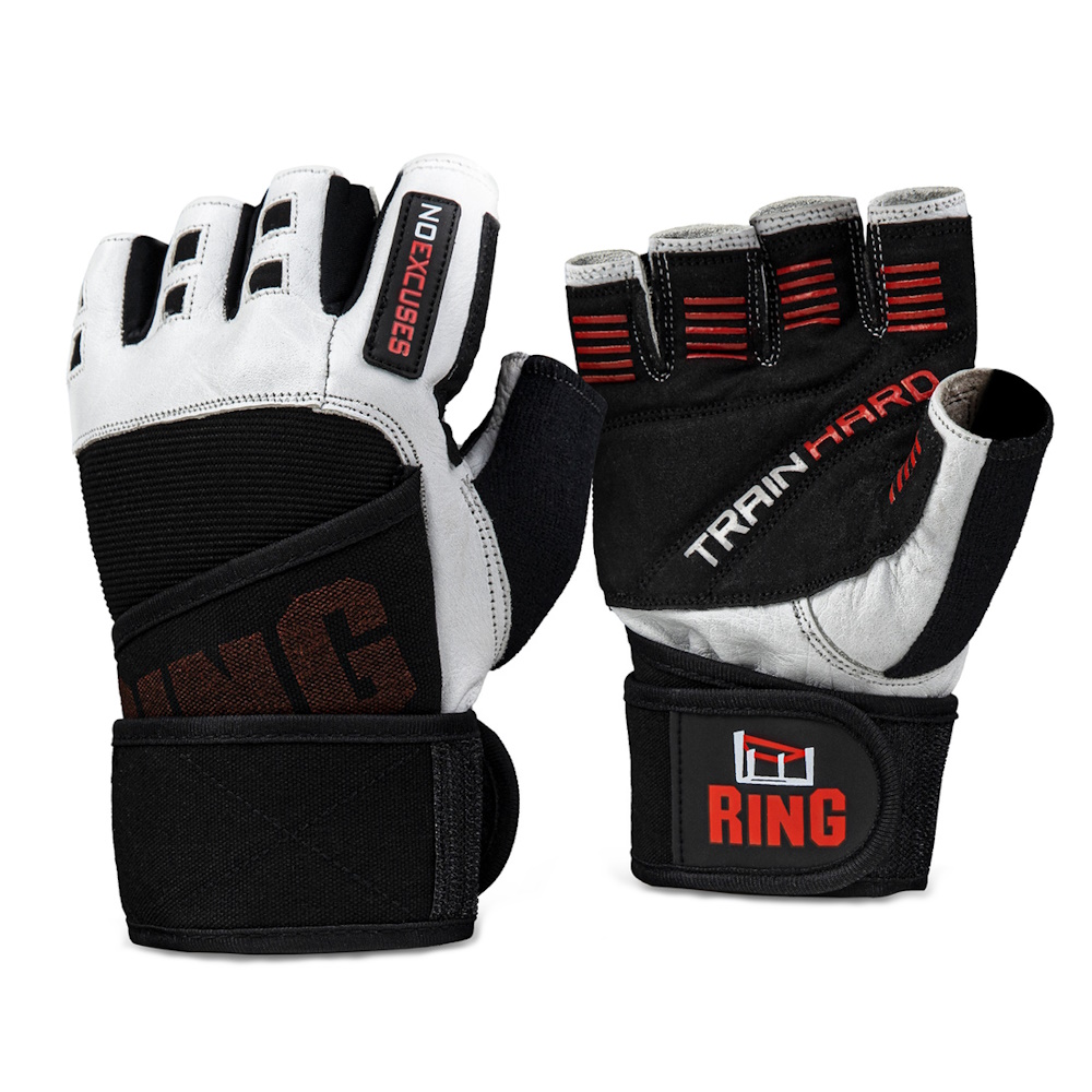 Fitness rukavice inSPORTline Shater  černo-bílá  XXL