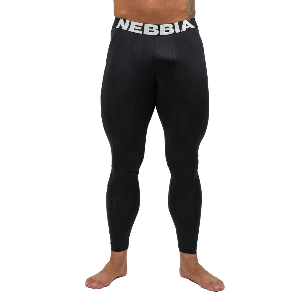 Pánské legíny s kapsou Nebbia Discipline 708  Black  XL