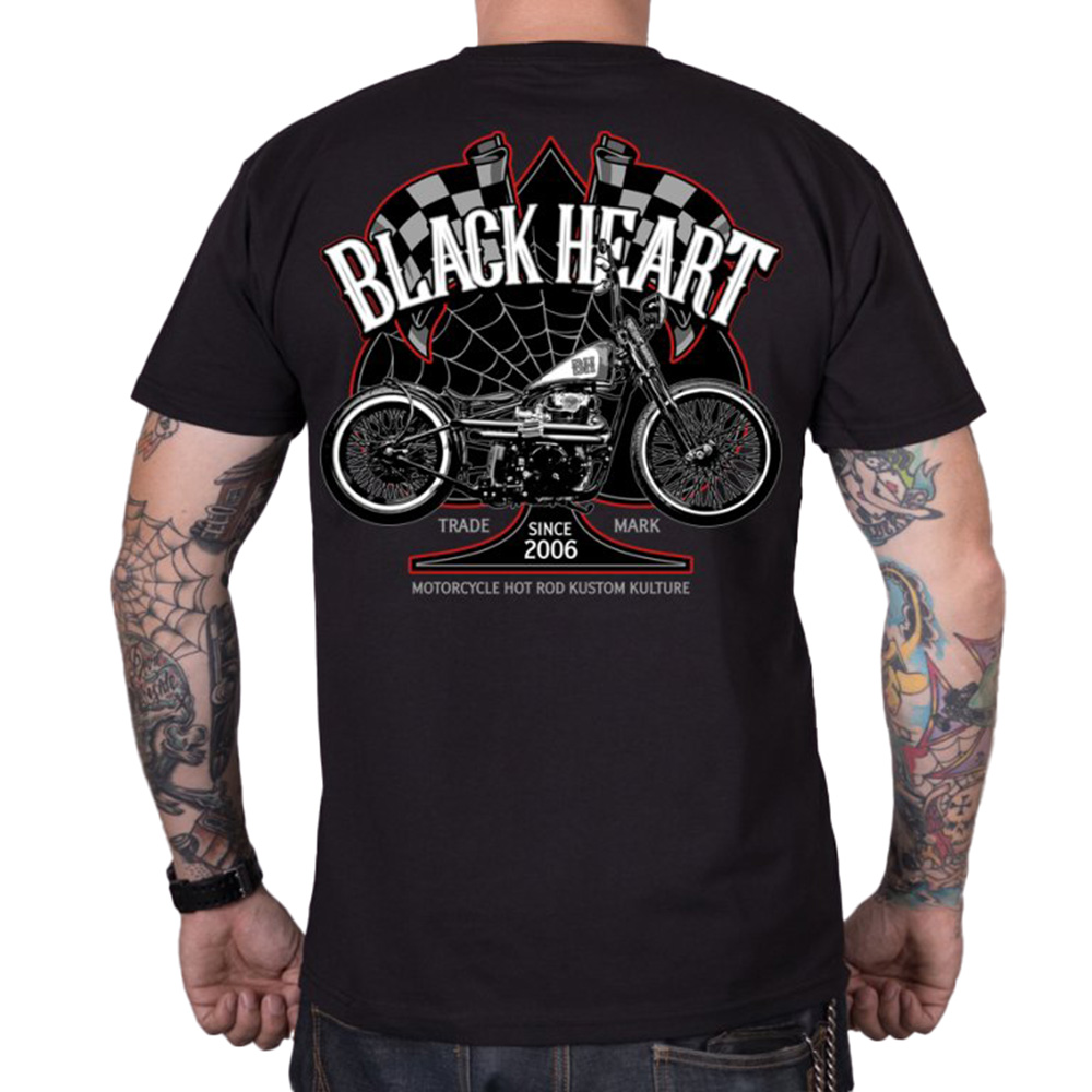 Triko BLACK HEART Chopper Race  černá  XXL