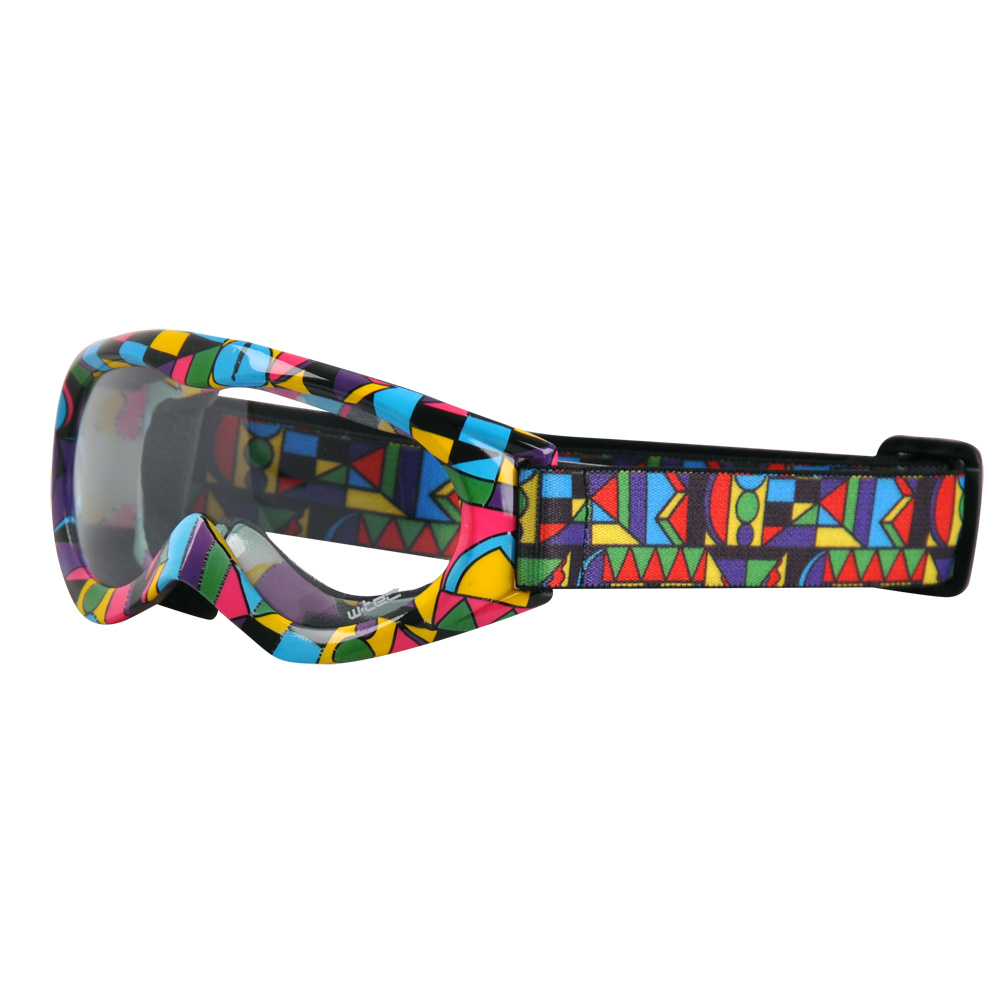 Motokrosové brýle kids W-TEC Spooner s grafikou  barevná grafika